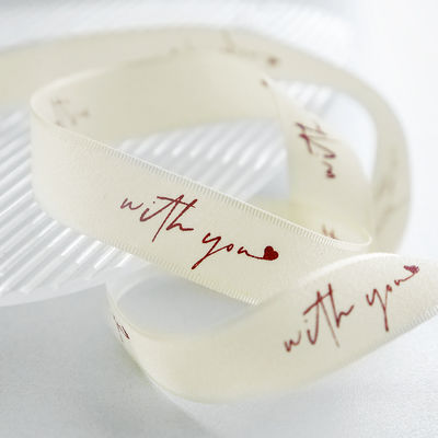 2.5cm*36m Valentine's Day Printed Ribbon cho hộp quà