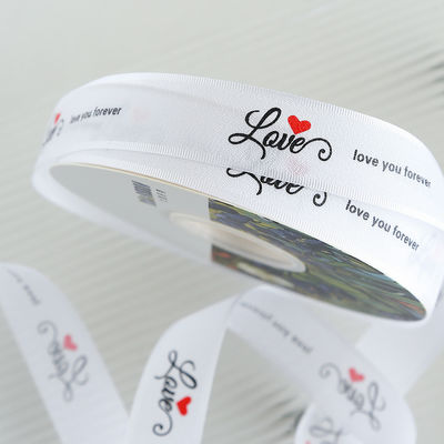 2.5cm*36m Valentine's Day Printed Ribbon cho hộp quà