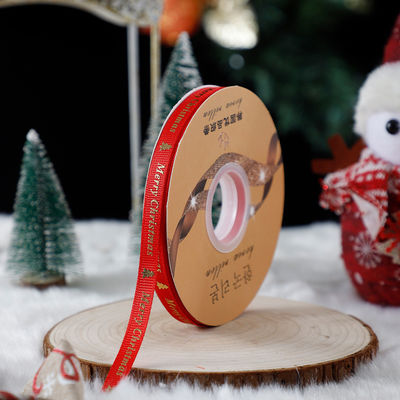 1cm*45m Chrytsmas Ribbon in cho gói quà tặng và phụ kiện may mặc
