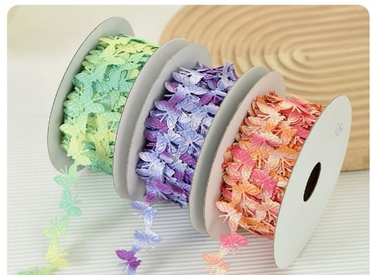2cm * 25y Ultrasonic Butterfly Ribbon cho gói quà tặng và phụ kiện may mặc
