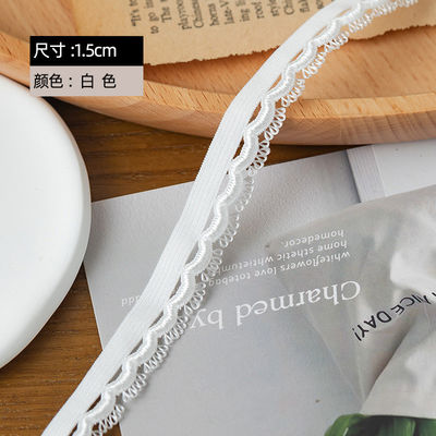 Head Light Occasion 1.5cm Vải đan mắt Xét Polyester Elastic Bra Strap Ribbon For Garment Accessories