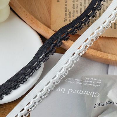 Head Light Occasion 1.5cm Vải đan mắt Xét Polyester Elastic Bra Strap Ribbon For Garment Accessories