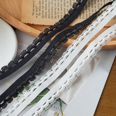 Head Light Occasion 1.5cm Vải đan mắt Xét Polyester Elastic Bra Strap Ribbon For Garment Accessories