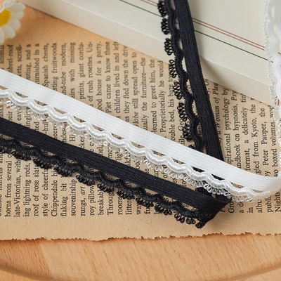 Head Light Occasion 1.5cm Vải đan mắt Xét Polyester Elastic Bra Strap Ribbon For Garment Accessories
