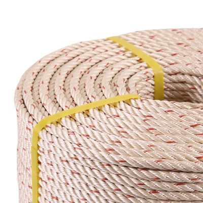 3mm-12mm vàng PP 3 sợi dây xoắn được áp dụng trong sử dụng trên biển