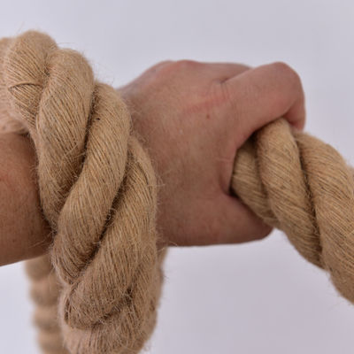 6mm-60mm vàng jute 3 sợi dây xoắn được áp dụng trong trang trí hoặc dây câu cá biển